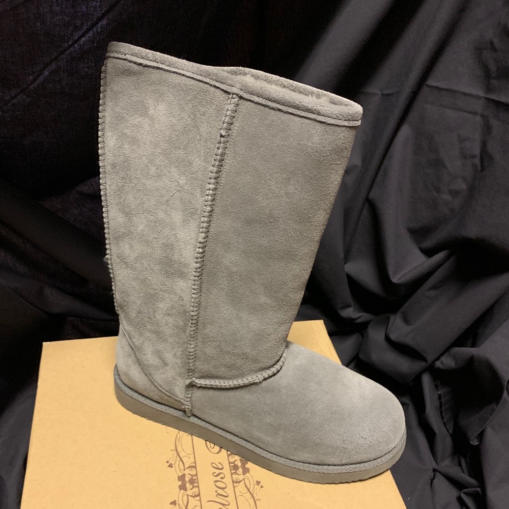 Grey Ugg style suede boots new in box size 9